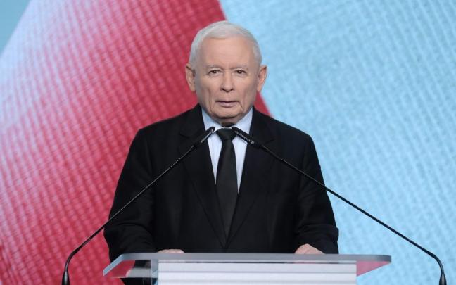 El líder del partido Ley y Justicia (PiS), Jaroslaw Kaczynski.