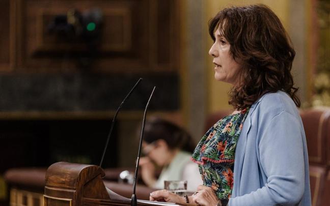 La diputada del PNV Nerea Renteria interviene durante un pleno en el Congreso. / Carlos Luján La diputada del PNV Nerea Renteria interviene durante un pleno en el Congreso.