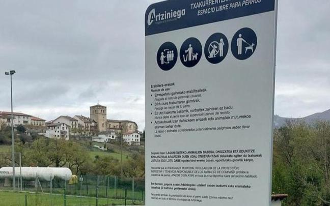Zona de esparcimiento canino en Artziniega