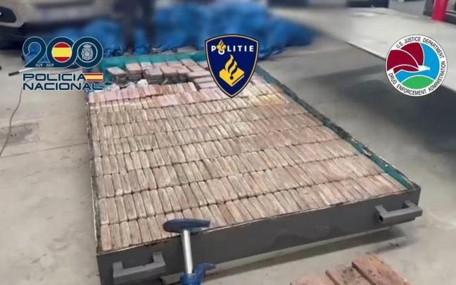 Cargamento incautado durante el operativo policial P.N