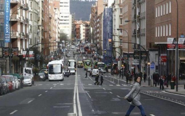 La calle Autonomia de Bilbao.| Pablo Viñas, Deia