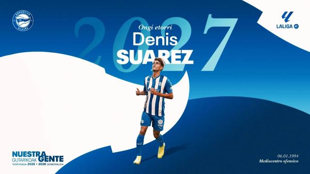 Denis Suárez, el último recién llegado, por ahora, a Mendizorroza. / DEPORTIVO ALAVÉS