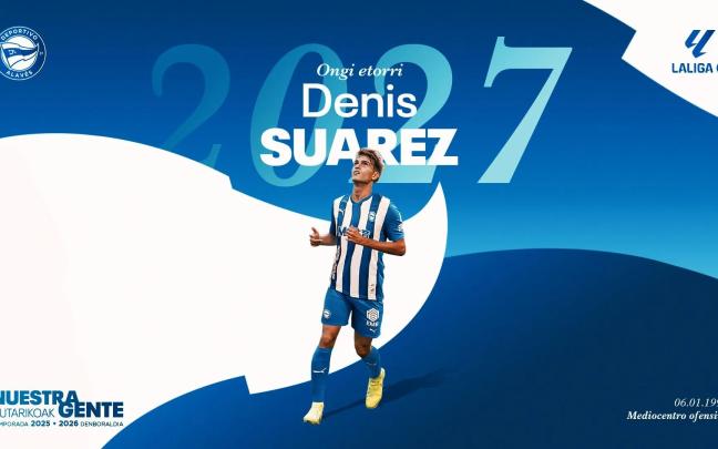 Denis Suárez, el último recién llegado, por ahora, a Mendizorroza. / DEPORTIVO ALAVÉS