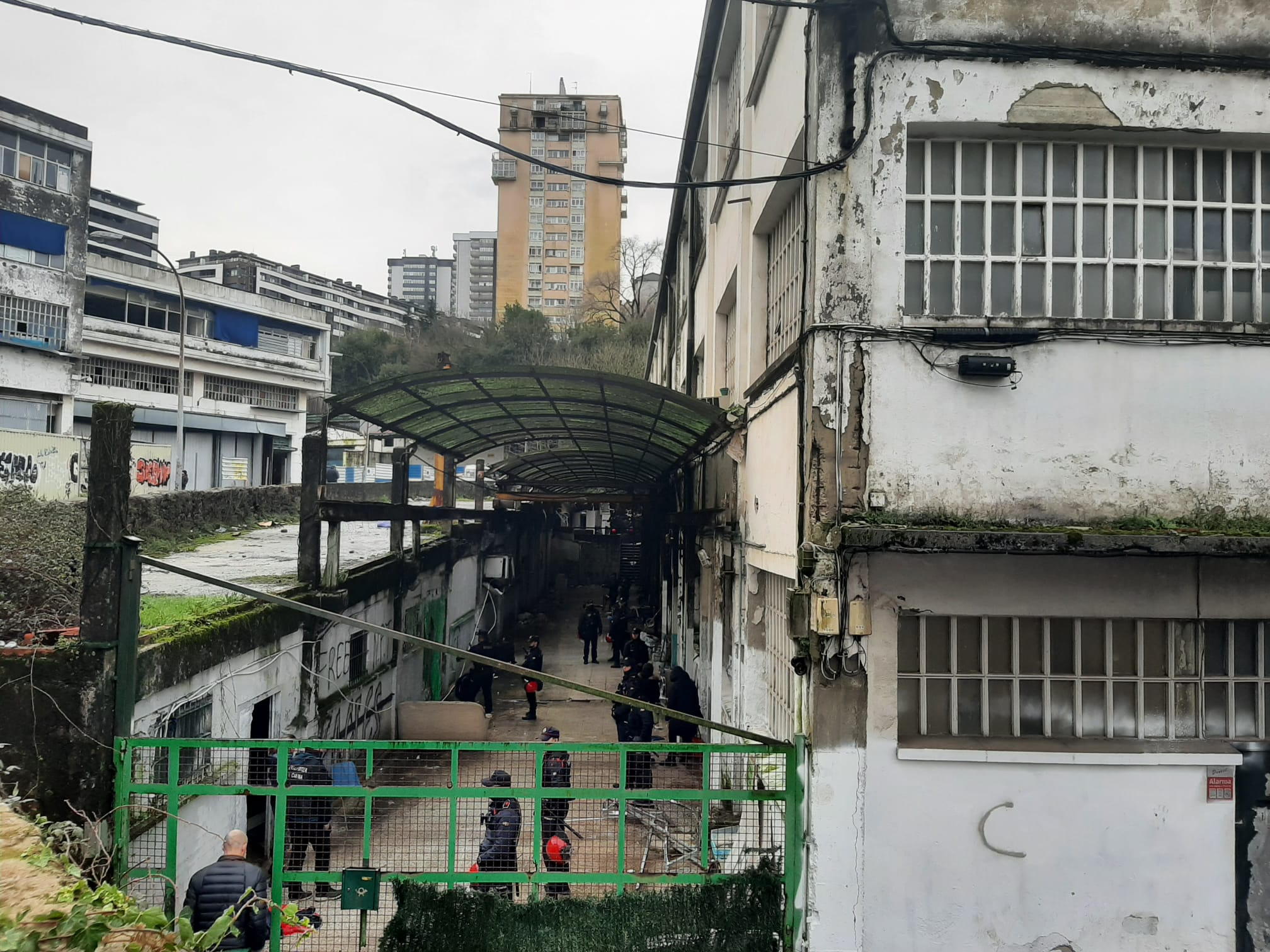 Desalojo en Herrera, Donostia. ONDA VASCA