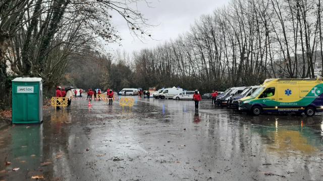 Desalojo del edificio ocupado en Martutene. ONDA VASCA