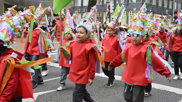Desfile escolar de Carnaval de Bilbao Deia