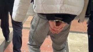 Uno de los detenidos por el apuñalamiento en La Rochapea. Policía Municipal. 