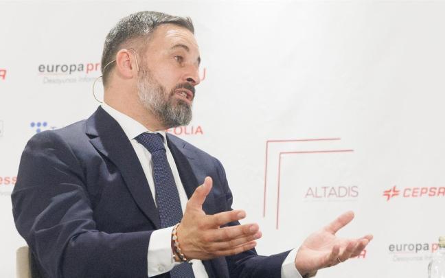 El líder de Vox, Santiago Abascal.