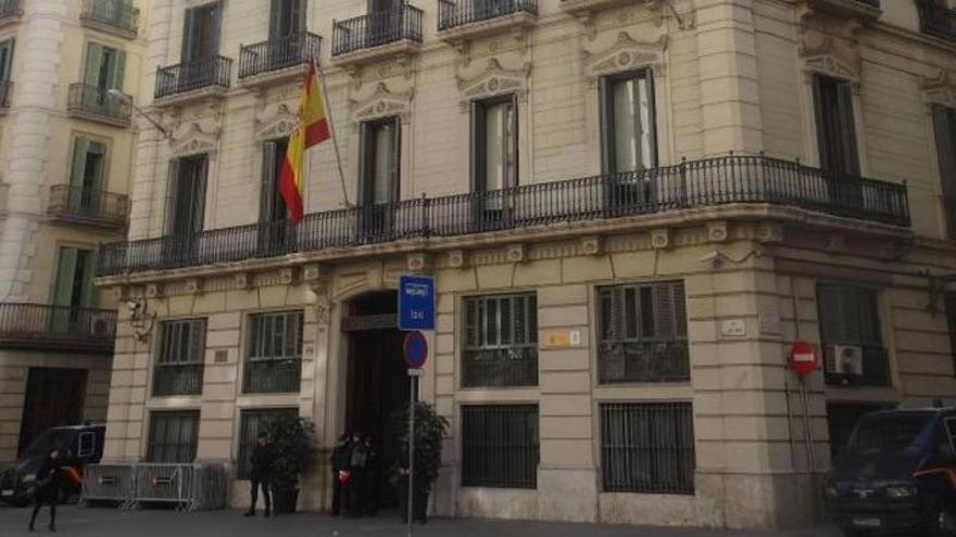 Vista de la comisaría de la Via Laetana en Barcelona donde se produjeron las torturas denunciadas.