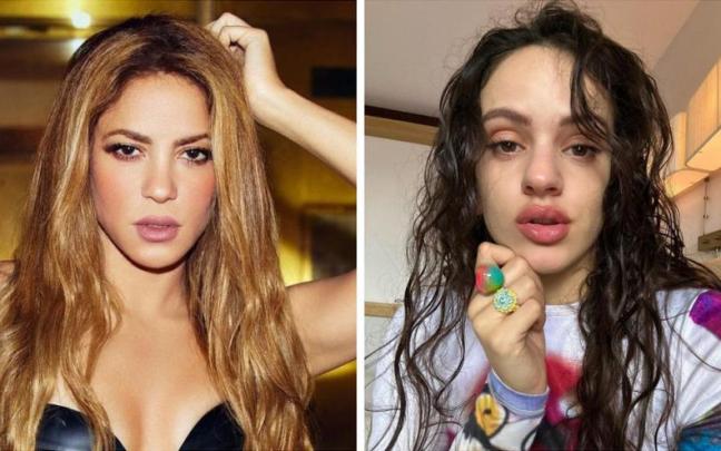 Shakira y Rosalía. Shakira y Rosalía.