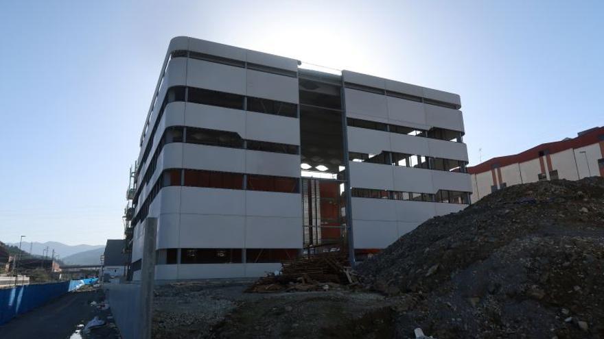 La obra de construcción del edificio Smartlog Nest.