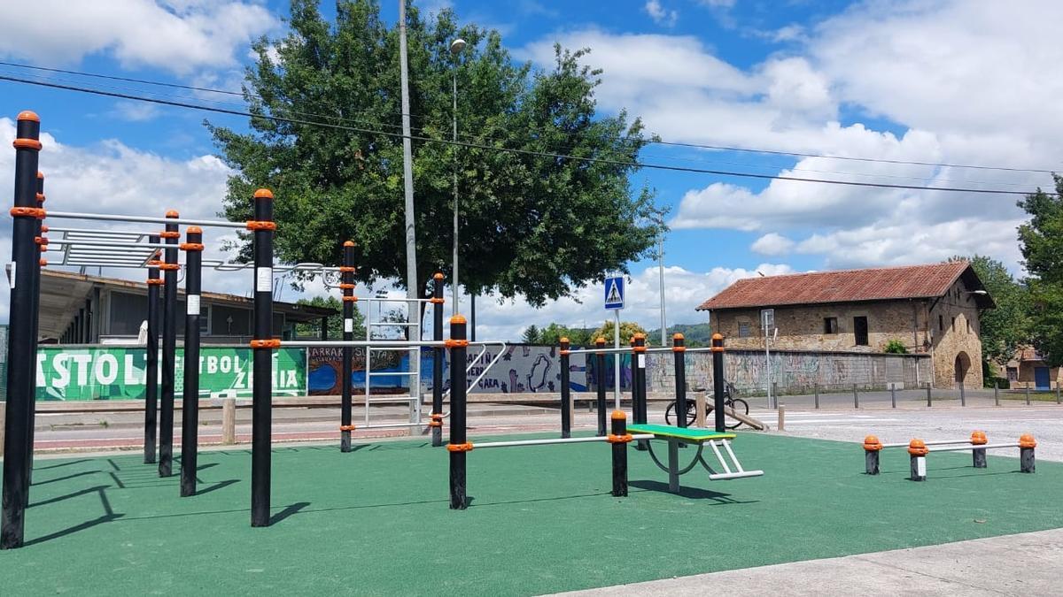 Imagen del recién estrenado parque de Calistenia