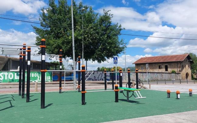 Imagen del recién estrenado parque de Calistenia