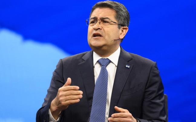 El expresidente Juan Orlando Hernández, en una imagen de archivo.