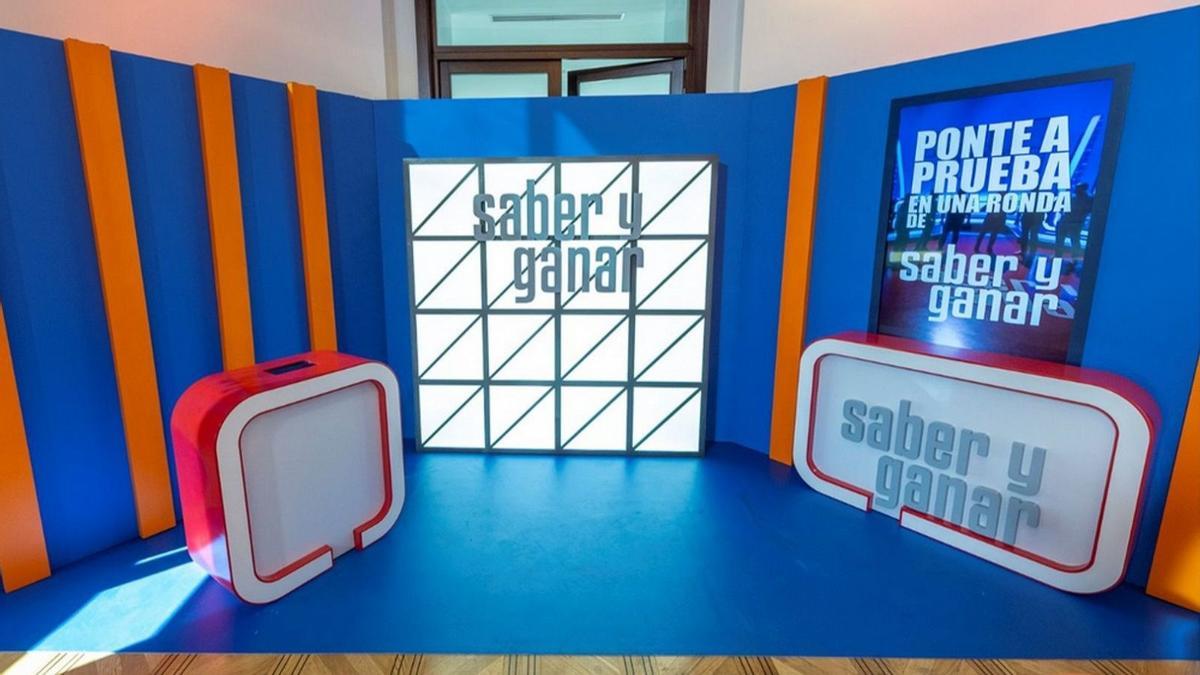 El set de 'Saber y ganar'.