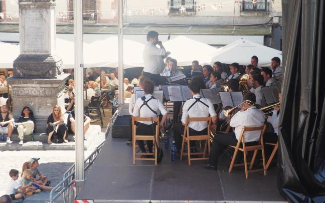 La plaza Txurruka será el escenario del concierto que la Banda de Música protagonizará el día de la Magdalena.