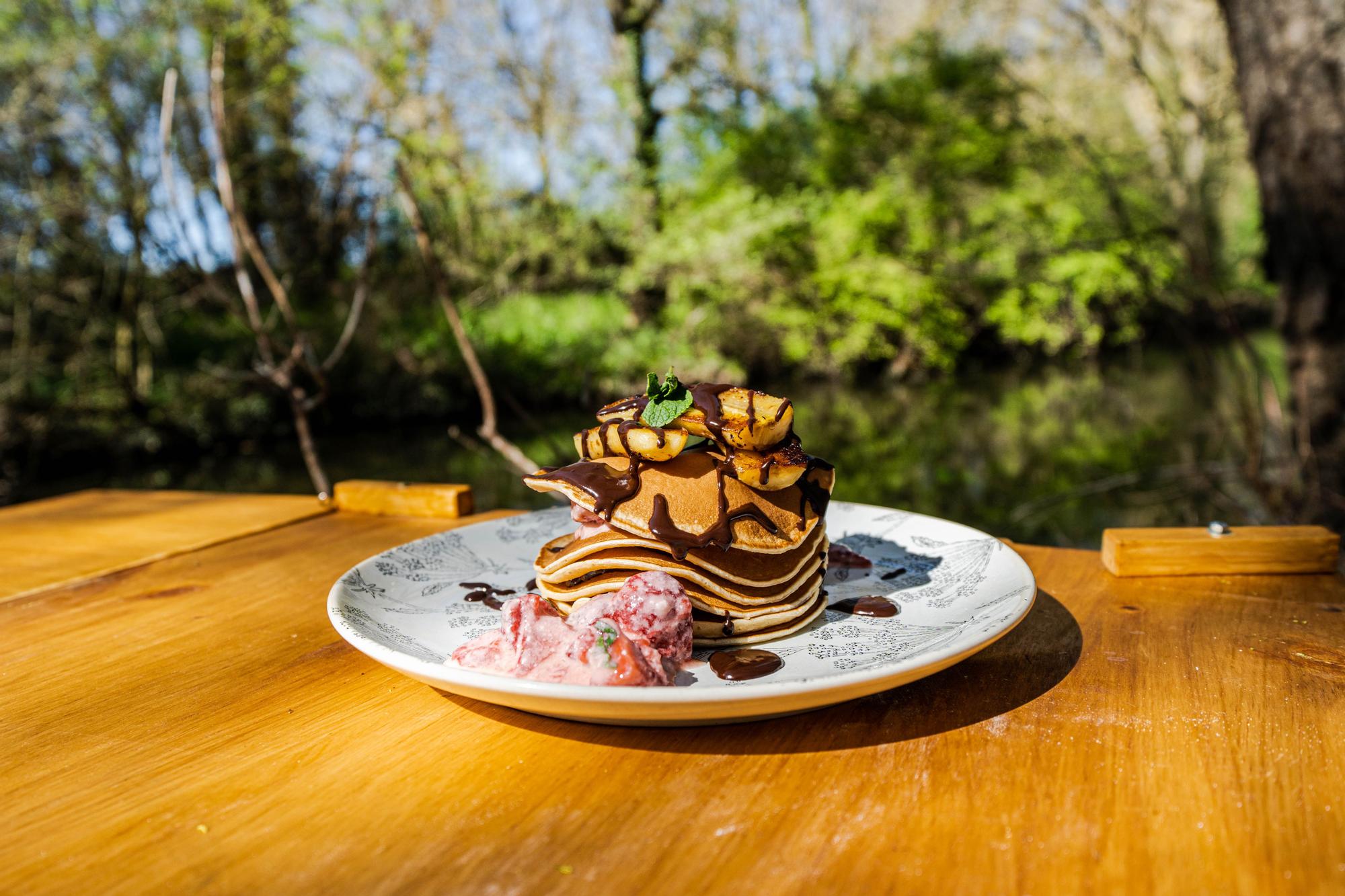 Hacer tortitas en plena naturaleza es posible.