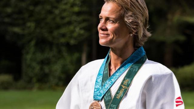 Gella Vandecaveye posa con sus medallas olímpicas. / Wikimedia Gella Vandecaveye posa con sus medallas olímpicas.