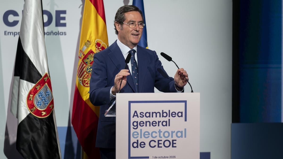 El presidente de la CEOE, Antonio Garamendi.