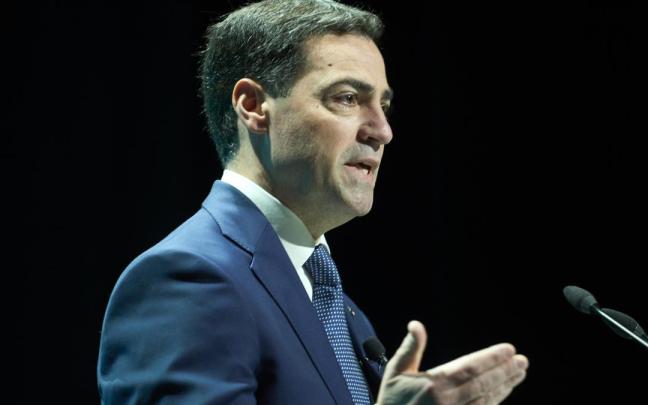 El lehendakari, Imanol Pradales, en un acto celebrado la semana pasada en Gasteiz.