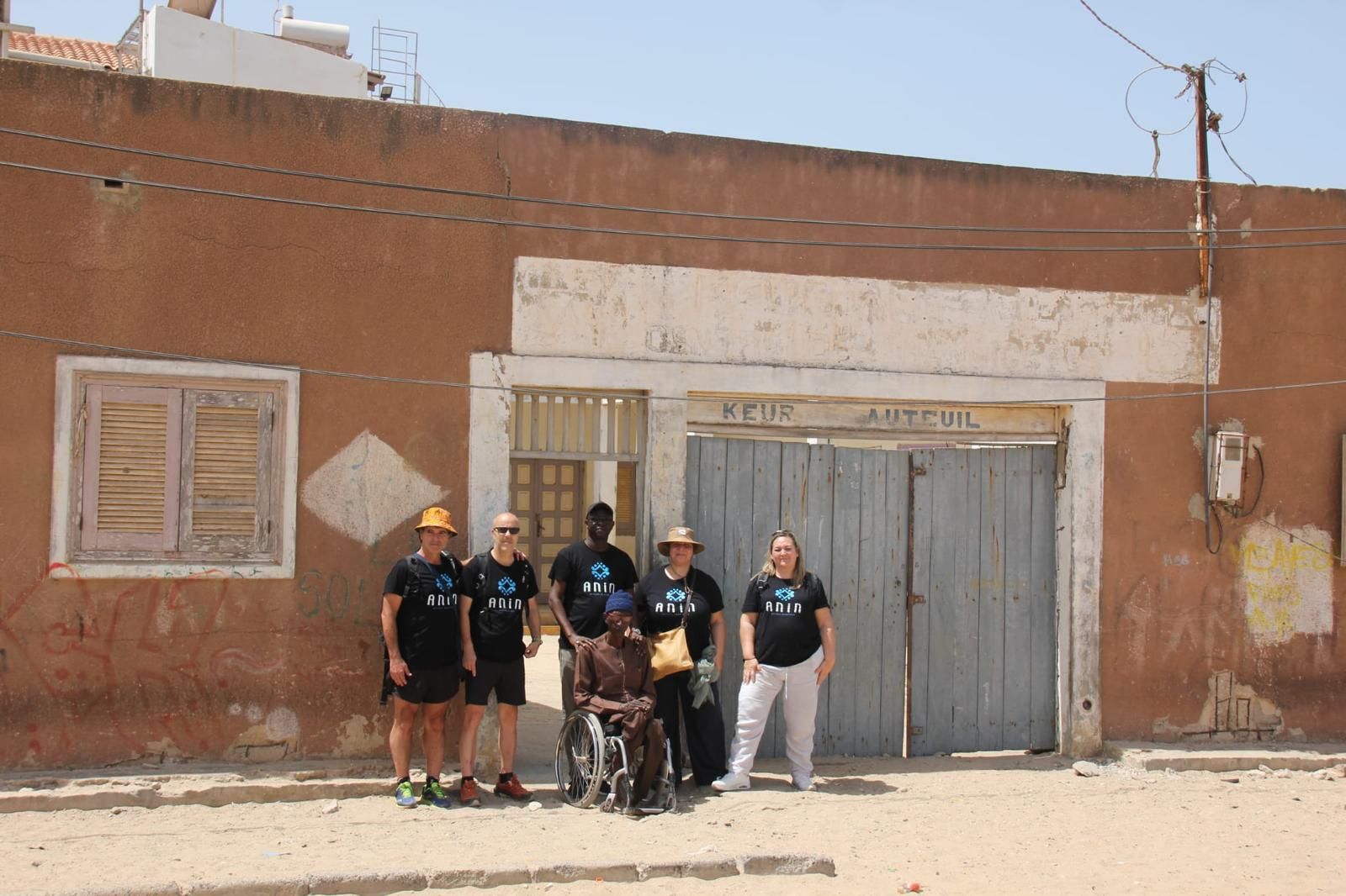El Senegal Ciudad de San Luis proyecto de Ayuda in y Anfas rehabilitación y gestión de centro para discapacitados.