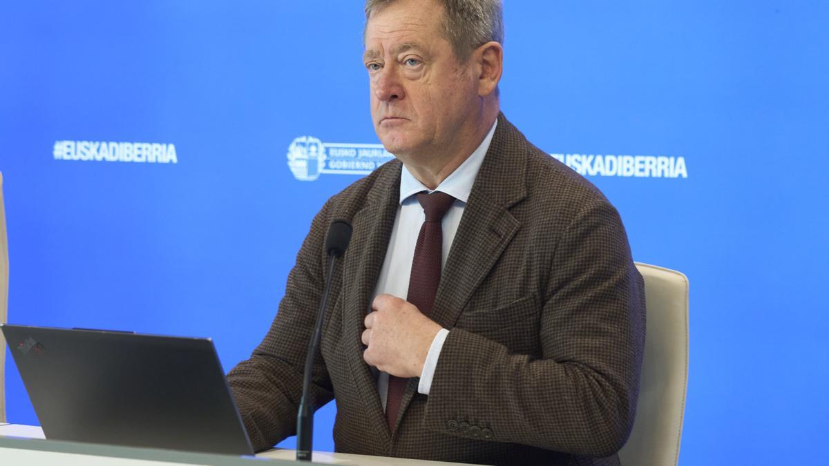 Bingen Zupiria, durante su comparecencia.