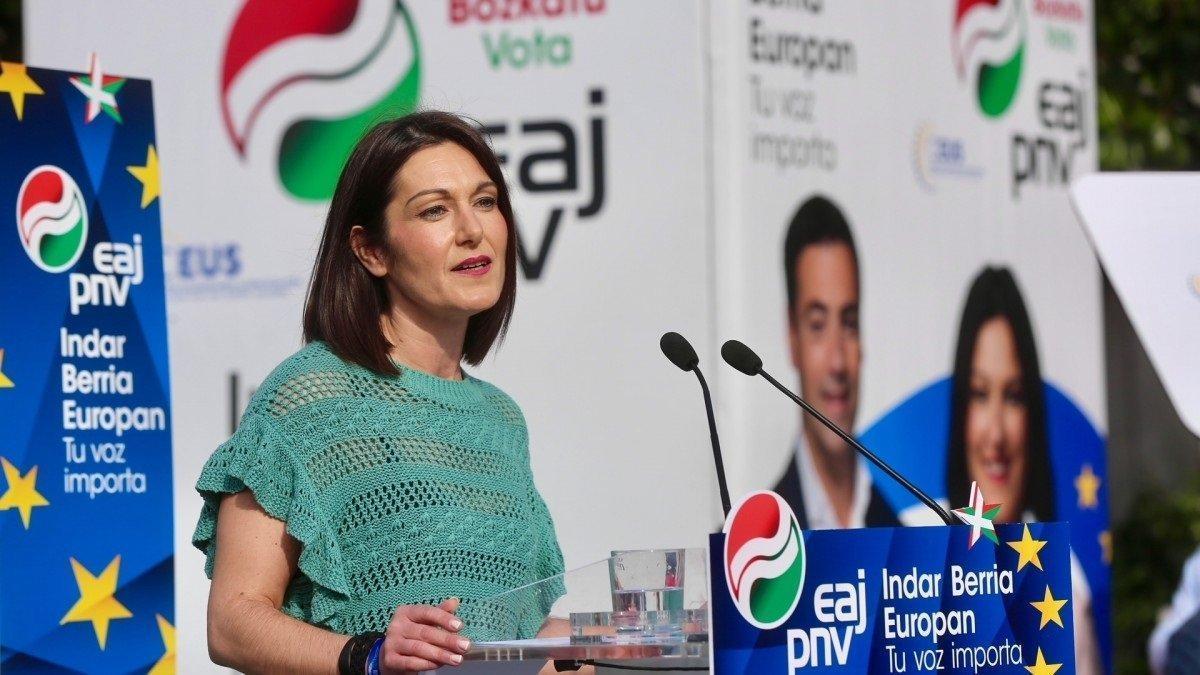 La cabeza de lista de EAJ-PNV y de CEUS a las elecciones europeas, Oihane Agirregoitia.