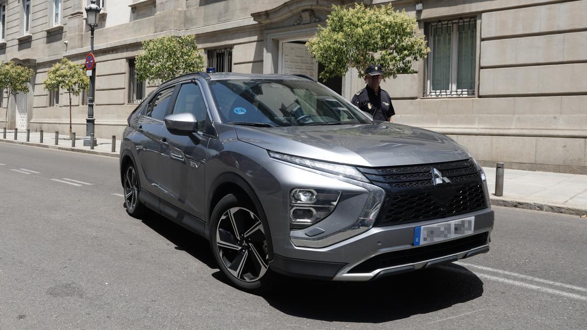Cerdán abandona en coche el Tribunal Supremo tras ser enviado a prisión.