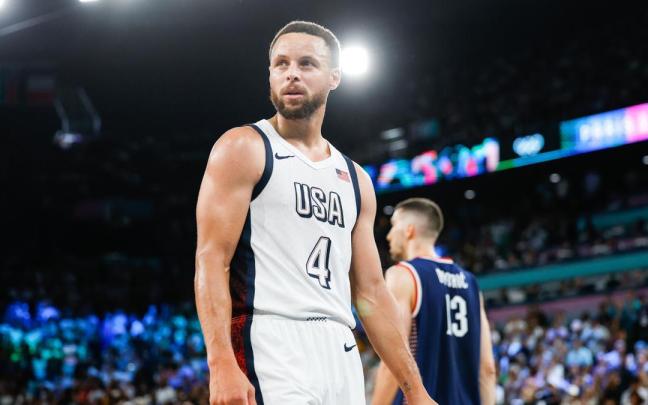 Stephen Curry durante los Juegos Olímpicos de París 2024.