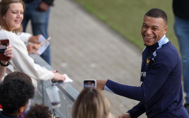 Kylian Mbappé fue de los primeros en alzar a voz contra el partido de Marine Le Pen. / DPA vía Europa Press Kylian Mbappé fue de los primeros en alzar a voz contra el partido de Marine Le Pen.