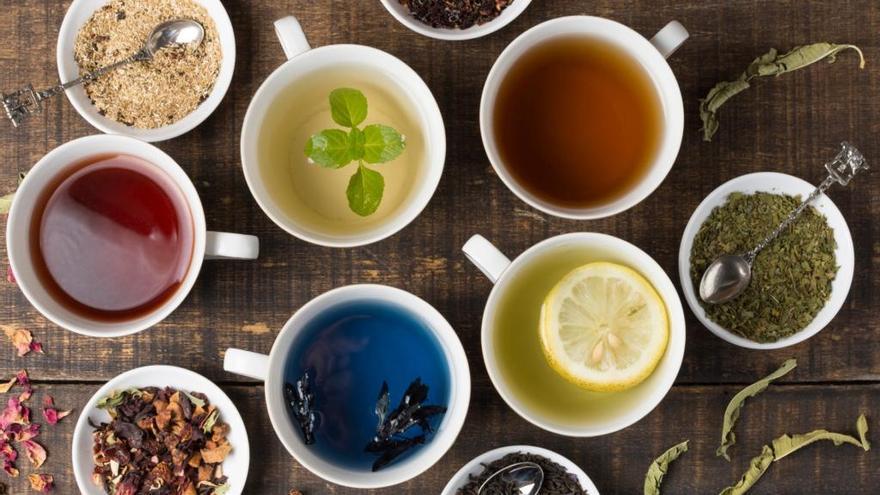 Distintas opciones de té
