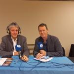 El diputado de Medio Ambiente de Gipuzkoa en el set de Onda Vasca en el Kursaal