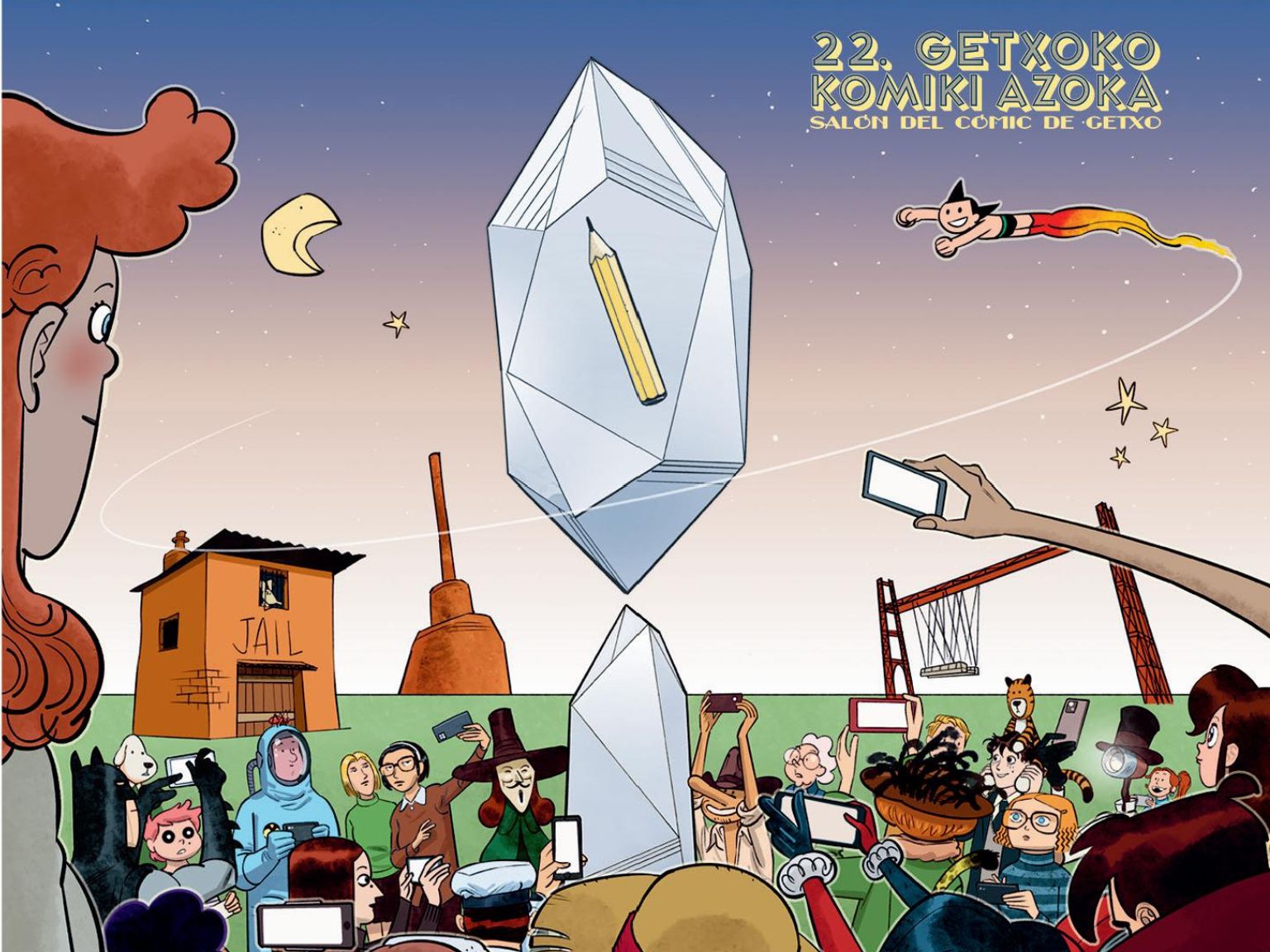 Cartel del Salón del Cómic de Getxo 2024. GETXO KULTURA