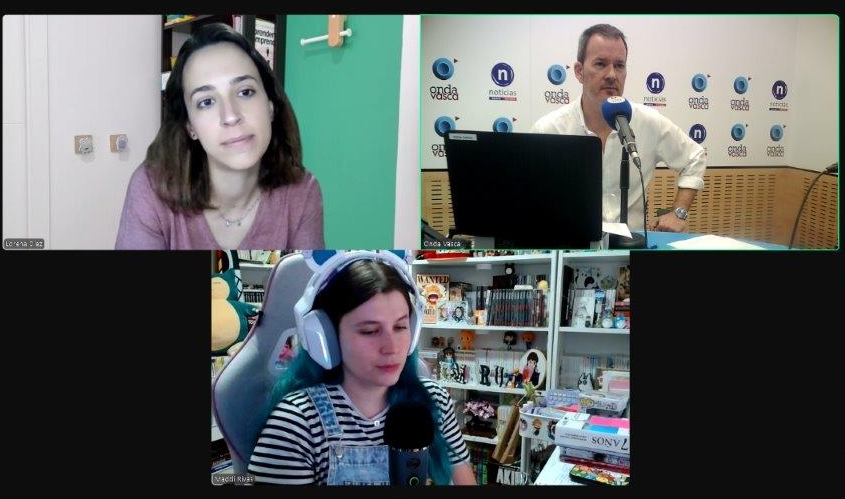 Lorena Díez y Maddi Rivas entrevistadas en ONDA VASCA