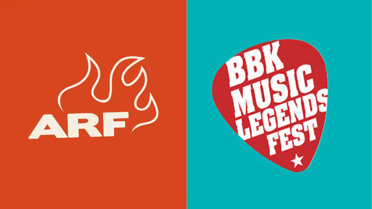 Foto: Logo del Azkena Rock Festival y del BBK Music Legends Festival