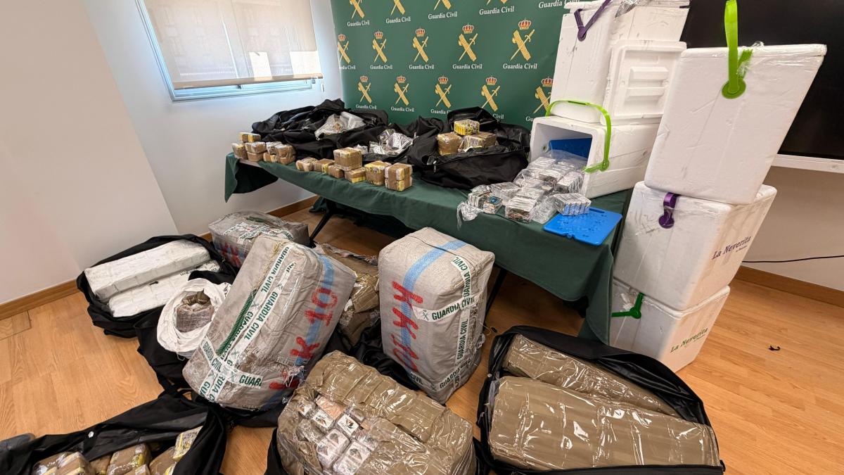 Droga incautada por la Guardia Civil de Navarra. G.C.