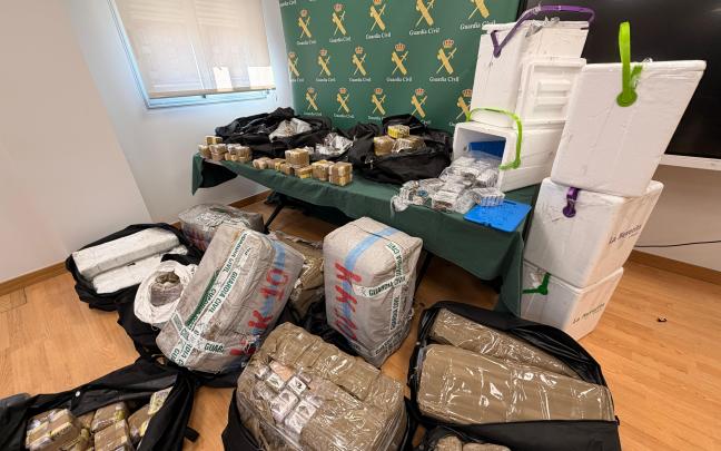 Droga incautada por la Guardia Civil de Navarra. G.C.