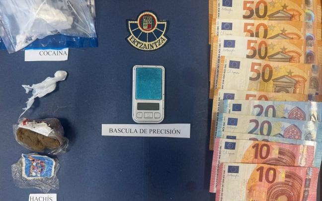 Drogas incautadas en Portugalete. DEPARTAMENTO DE SEGURIDAD