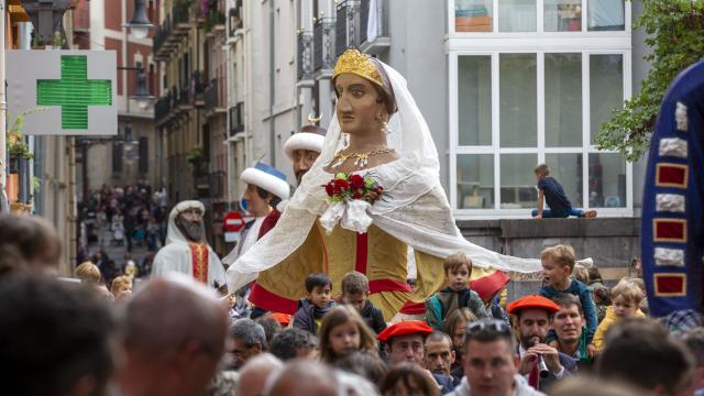 Comparsa de gigantes y cabezudos de Pamplona. Foto: Ayuntamiento de Pamplona