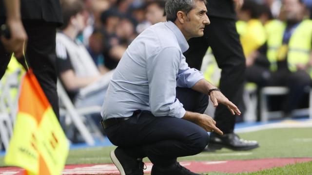 Ernesto Valverde, en el encuentro de ayer. Ernesto Valverde, en el encuentro de ayer.