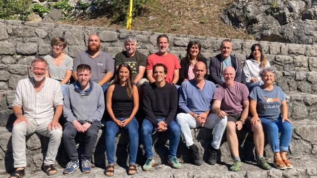 El equipo de Mundukide que estos días participa en el encuentro bienal que se desarrolla en Arantzazu.