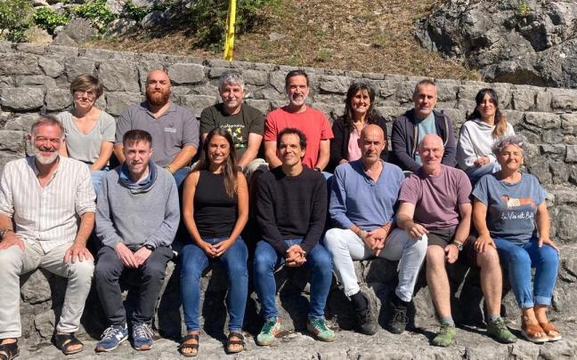 El equipo de Mundukide que estos días participa en el encuentro bienal que se desarrolla en Arantzazu.