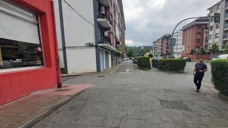 Zona de la calle Garbe afectada por el proyecto de urbanización