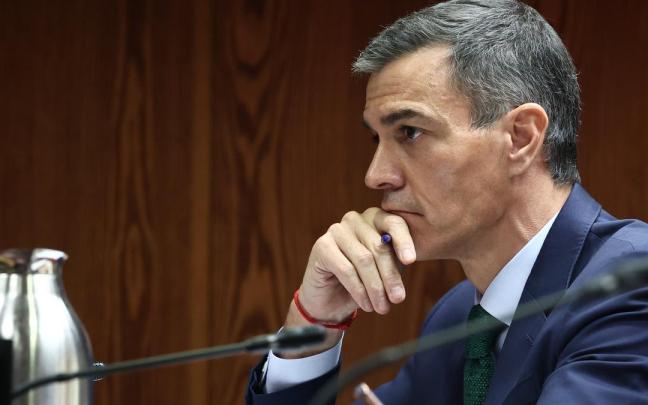 Pedro Sánchez durante su comparecencia en la comisión del caso Koldo en el Senado