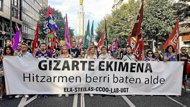 Una manifestación de los profesores de la educación concertada el pasado mes de octubre. | FOTO: E.P.