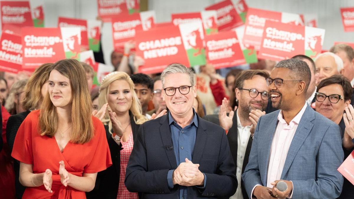 El candidato y líder del Partido Laborista, Keir Starmer, ha basado su campaña en el cambio.