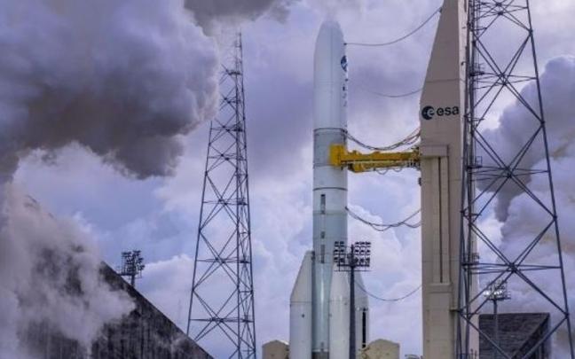 Ensayo del motor central del Ariane 6. Ensayo del motor central del Ariane 6.