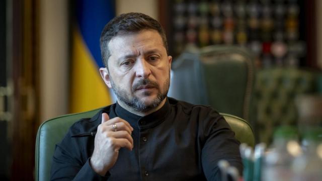 EL presidente de Ucrania Volodímir Zelenski