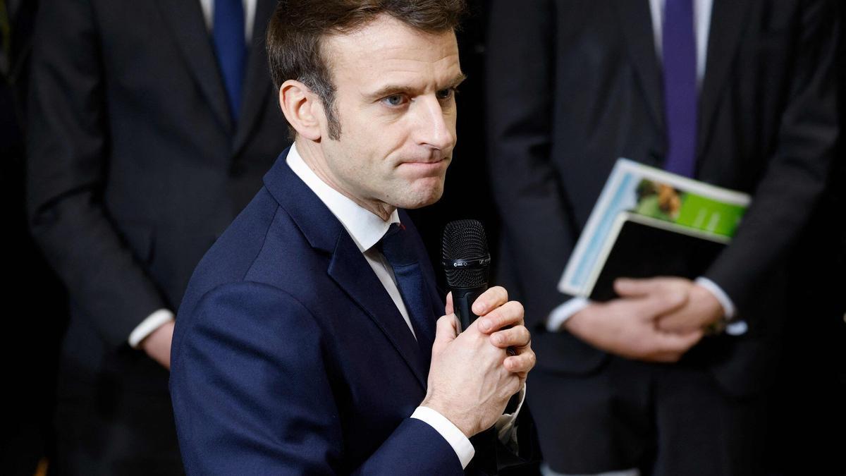 El presidente francés, Emmanuel Macron