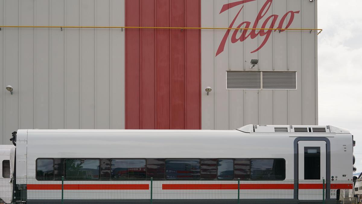 Fábrica de Talgo en el polígono alavés de Rivabellosa.